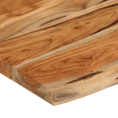 Mensola a Muro 70x40x3,8cm Rettangolare Legno Acacia Bordi Vivi | homemem39