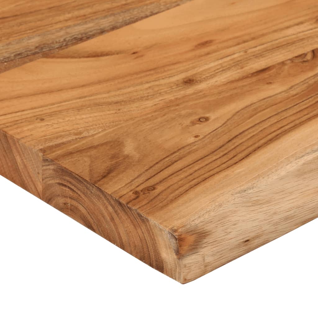 Piano Tavolo 90x40x3,8 cm Rettangolare Legno Acacia Bordi Vivi | homemem39