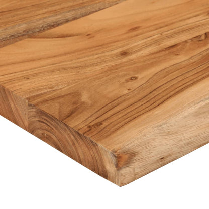 Piano Tavolo 90x40x3,8 cm Rettangolare Legno Acacia Bordi Vivi | homemem39