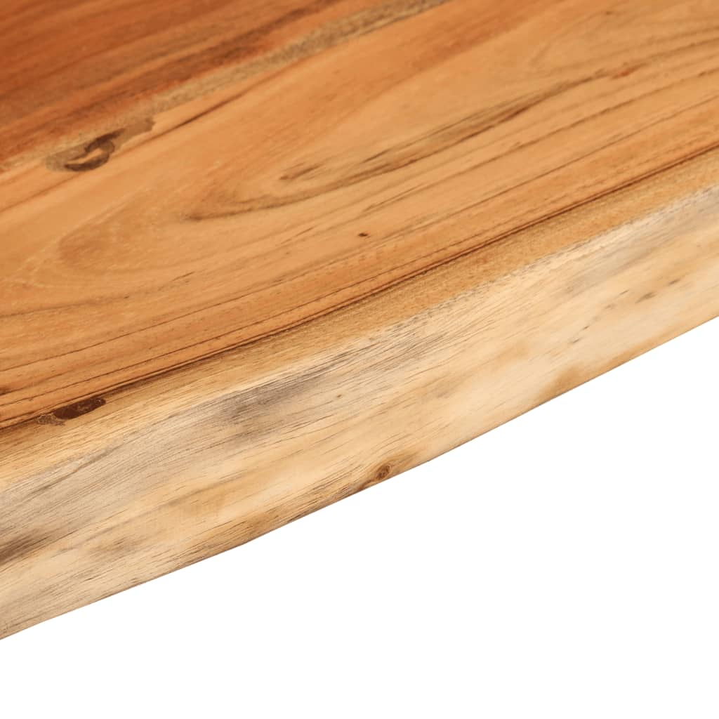 Piano Tavolo 160x40x3,8 cm Rettangolare Legno Acacia Bordi Vivi | homemem39