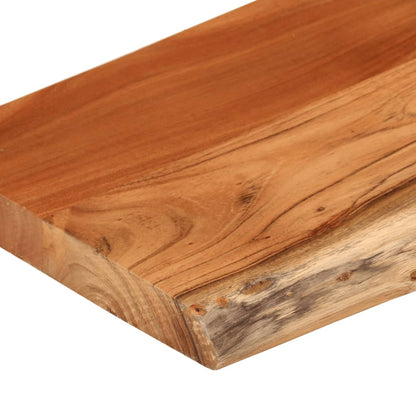 Piano Tavolo 160x40x3,8 cm Rettangolare Legno Acacia Bordi Vivi | homemem39