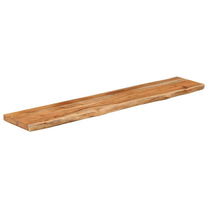 Piano Tavolo 180x40x3,8 cm Rettangolare Legno Acacia Bordi Vivi