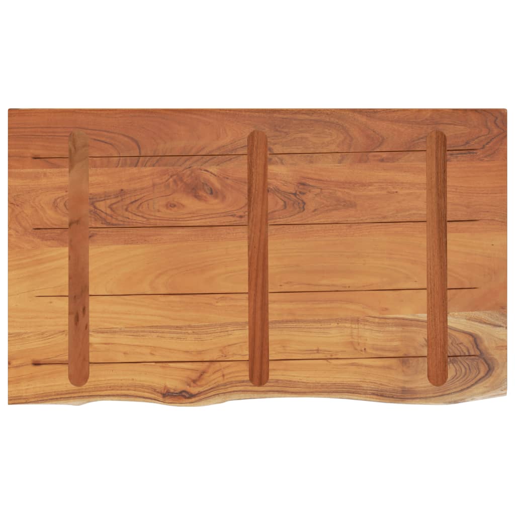 Piano Bagno 110x60x3,8 cm Rettangolare Legno Massello di Acacia | homemem39
