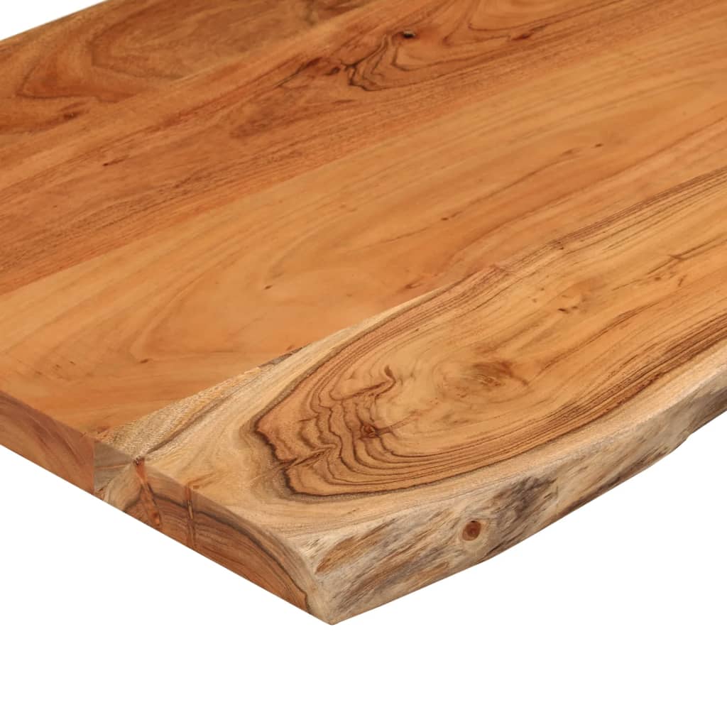 Piano Bagno 110x60x3,8 cm Rettangolare Legno Massello di Acacia | homemem39