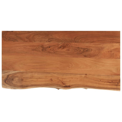 Piano Bagno 120x60x3,8 cm Rettangolare Legno Massello di Acacia | homemem39