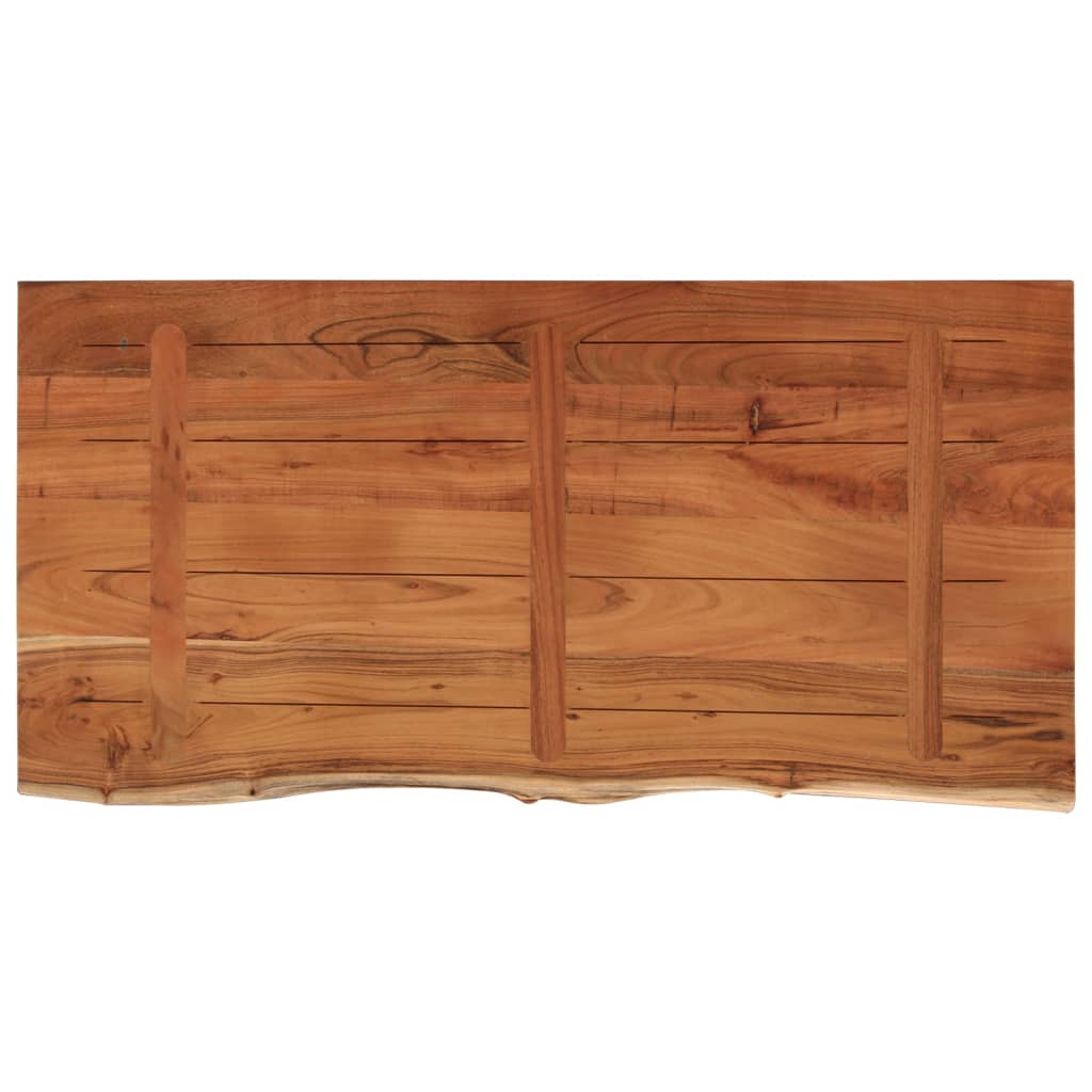 Piano Bagno 120x60x3,8 cm Rettangolare Legno Massello di Acacia | homemem39