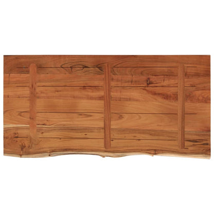 Piano Bagno 120x60x3,8 cm Rettangolare Legno Massello di Acacia | homemem39