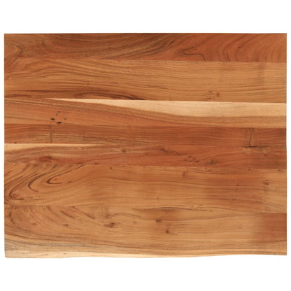 Piano Scrivania 90x80x3,8 Rettangolare Legno Acacia Bordi Vivi | homemem39