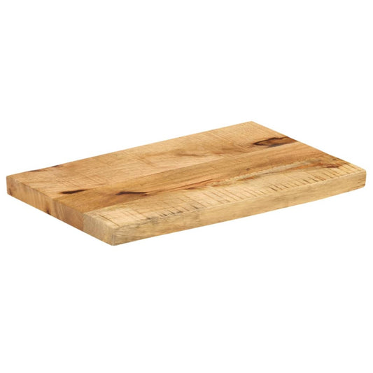 Piano Tavolo 40x30x3,8 cm Bordi Vivi Legno di Mango Grezzo