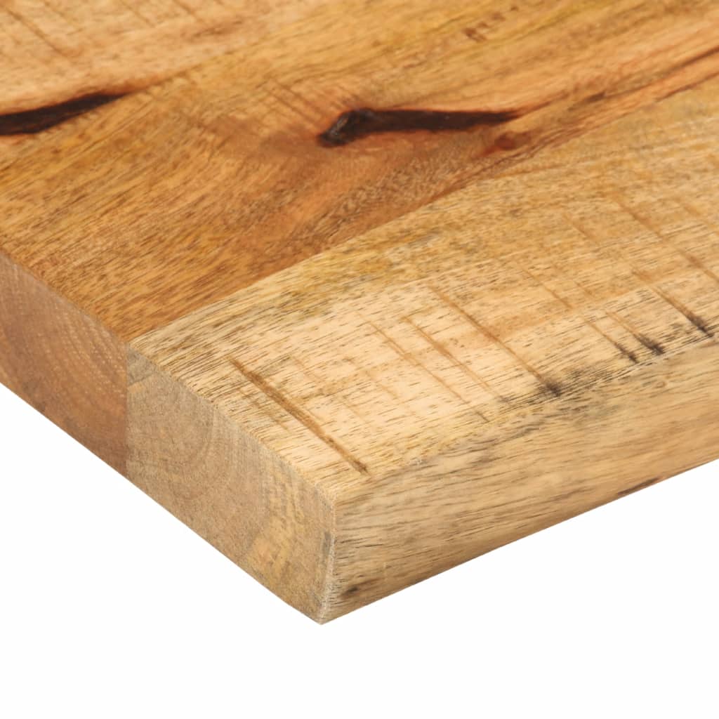 Piano Tavolo 40x30x3,8 cm Bordi Vivi Legno di Mango Grezzo | homemem39