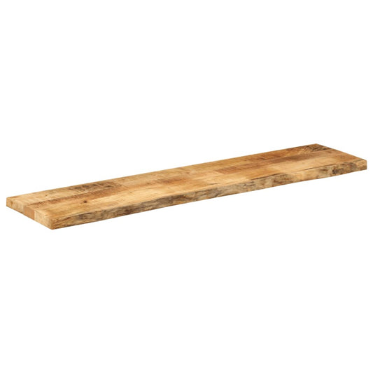 Piano Tavolo 180x40x3,8 cm Bordi Vivi Legno di Mango Grezzo