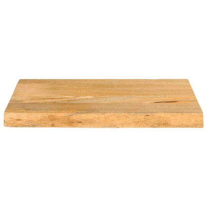Piano Tavolo Bordi Vivi 50x20x2,5 cm in Legno Massello di Mango | homemem39