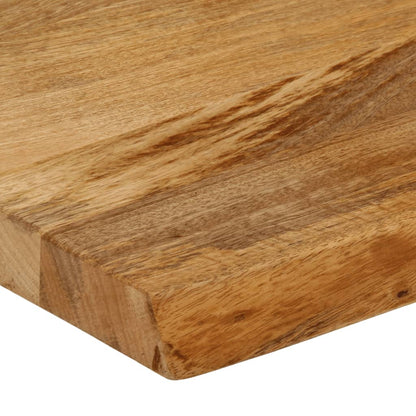 Piano Tavolo Bordi Vivi 50x20x2,5 cm in Legno Massello di Mango | homemem39