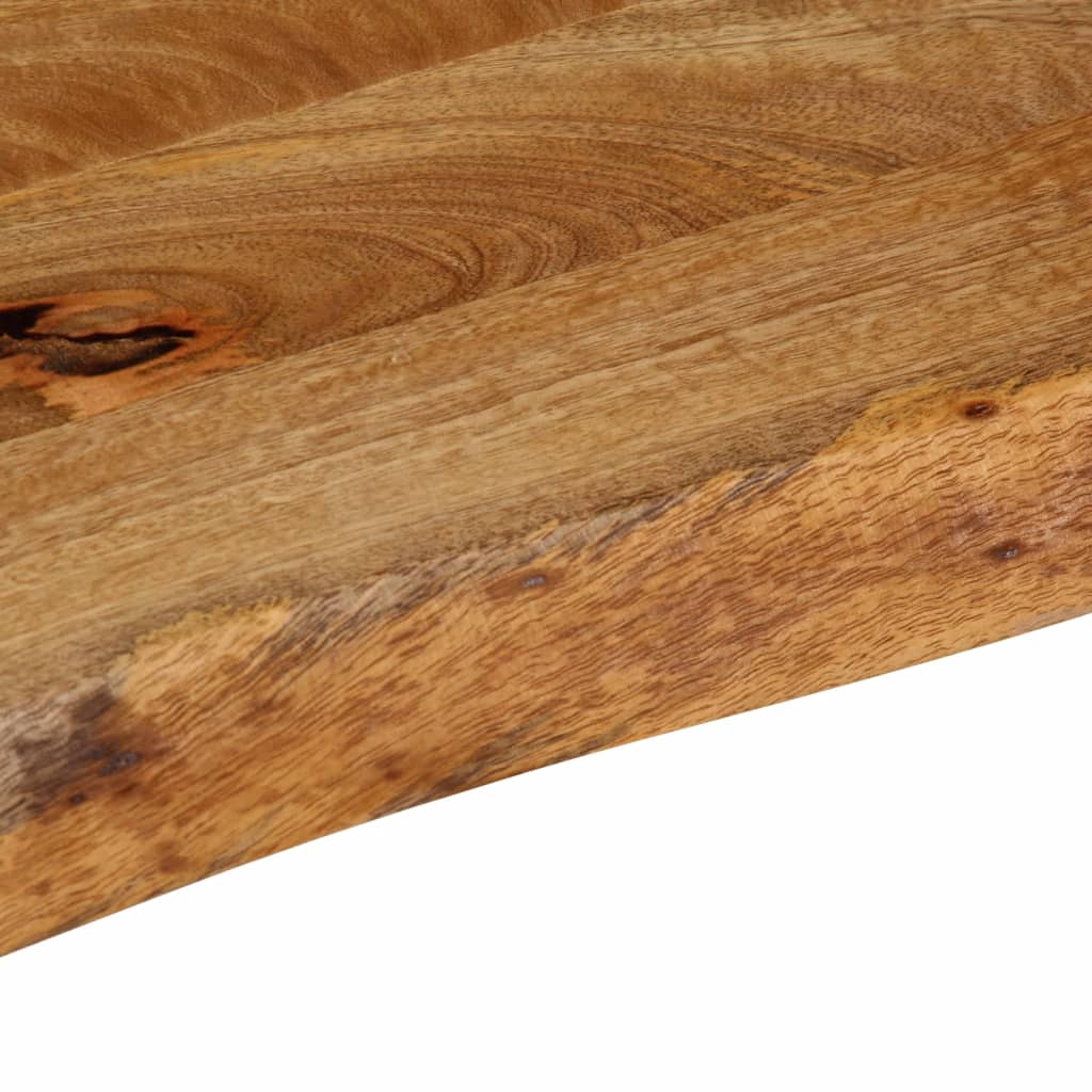 Piano Tavolo Bordi Vivi 60x20x2,5 cm in Legno Massello di Mango | homemem39