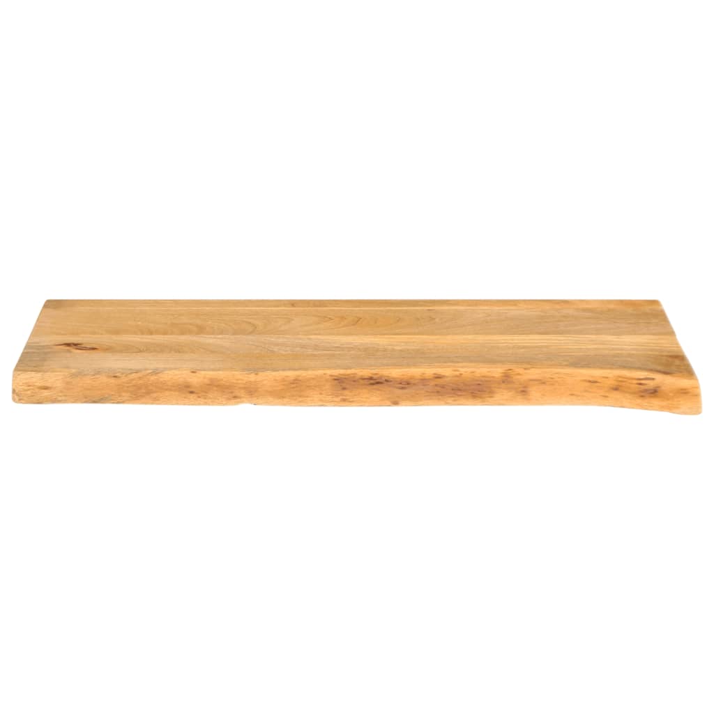Piano Tavolo Bordi Vivi 90x20x2,5 cm in Legno Massello di Mango | homemem39