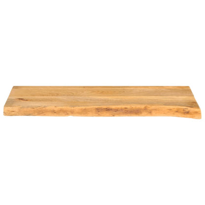 Piano Tavolo Bordi Vivi 90x20x2,5 cm in Legno Massello di Mango | homemem39