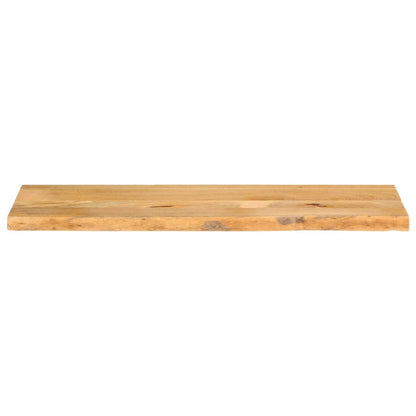 Piano Tavolo Bordi Vivi in Legno Massello di Mango