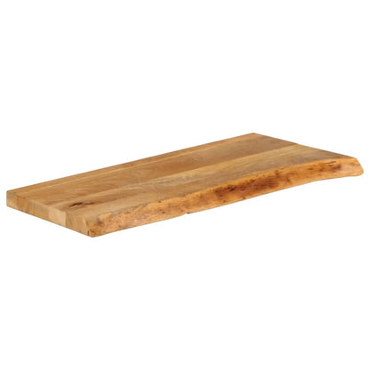 Piano Tavolo Bordi Vivi in Legno Massello di Mango