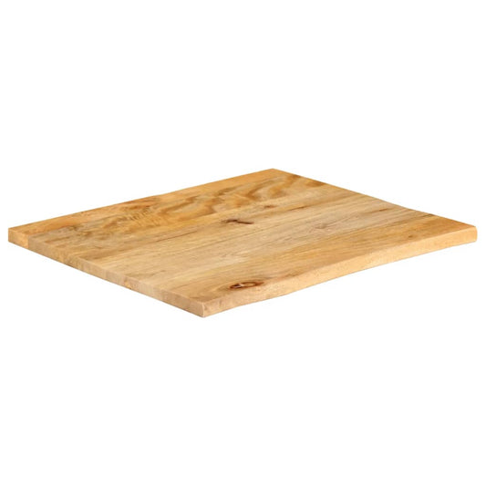 Piano Tavolo Bordi Vivi 40x40x2,5 cm in Legno Massello di Mango