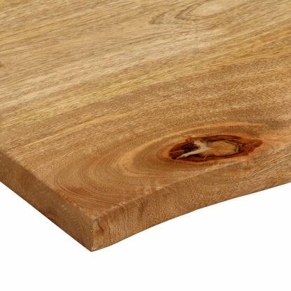 Piano Tavolo Bordi Vivi 90x60x2,5 cm in Legno Massello di Mango | homemem39