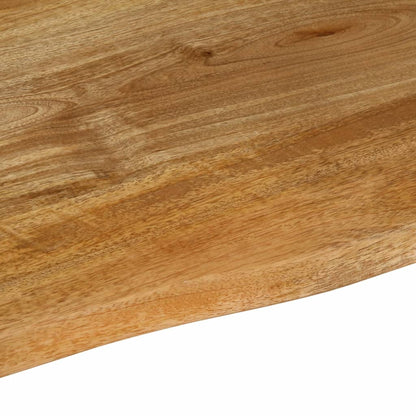 Piano Tavolo Bordi Vivi 90x60x2,5 cm in Legno Massello di Mango | homemem39