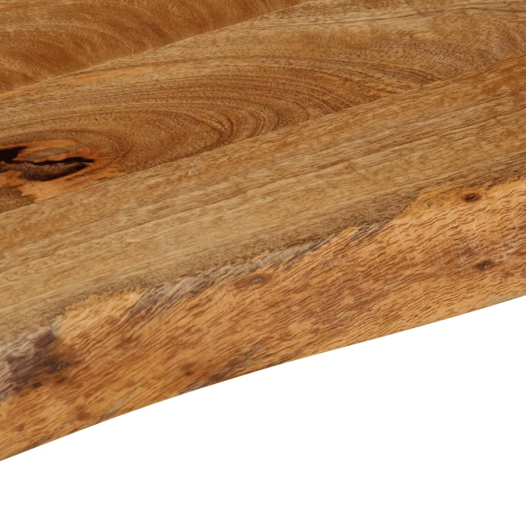 Piano Tavolo Bordi Vivi 50x20x3,8 cm in Legno Massello di Mango | homemem39