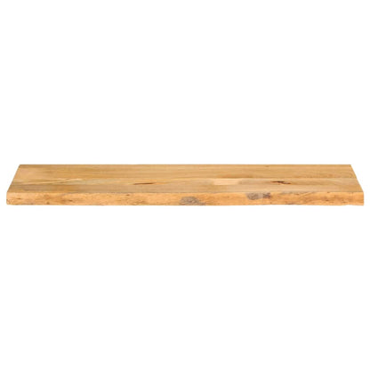 Piano Tavolo Bordi Vivi in Legno Massello di Mango