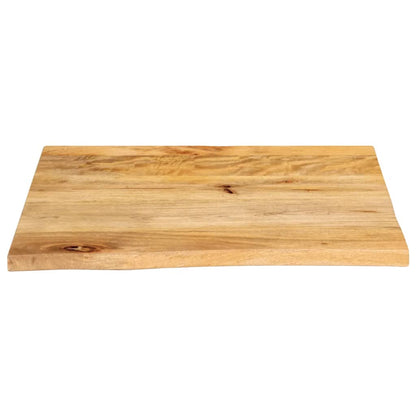 Piano Tavolo Bordi Vivi 40x40x3,8 cm in Legno Massello di Mango