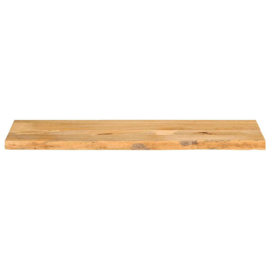 Piano Tavolo Bordi Vivi 100x40x3,8cm in Legno Massello di Mango | homemem39