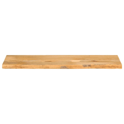 Piano Tavolo Bordi Vivi 100x40x3,8cm in Legno Massello di Mango | homemem39
