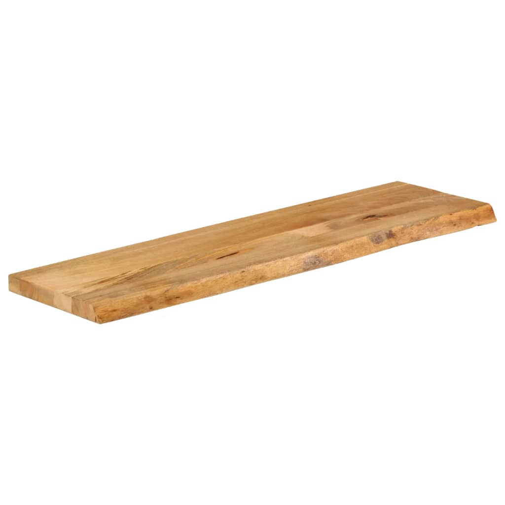 Piano Tavolo Bordi Vivi 110x40x3,8cm in Legno Massello di Mango | homemem39