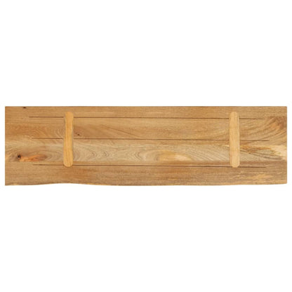 Piano Tavolo Bordi Vivi 110x40x3,8cm in Legno Massello di Mango | homemem39