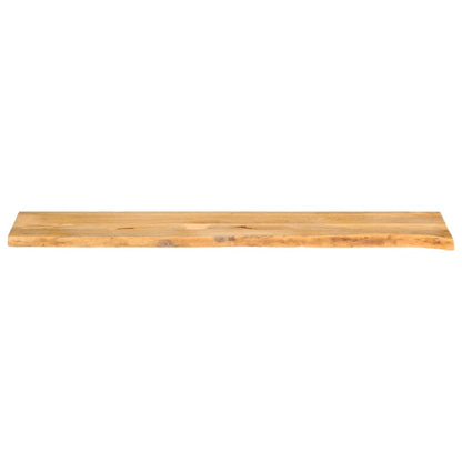 Piano Tavolo Bordi Vivi 160x40x3,8cm in Legno Massello di Mango