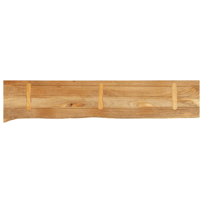 Piano Tavolo Bordi Vivi 160x40x3,8cm in Legno Massello di Mango