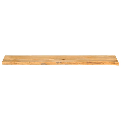 Piano Tavolo Bordi Vivi in Legno Massello di Mango