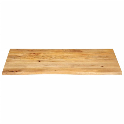 Piano Tavolo Bordi Vivi 110x60x3,8cm in Legno Massello di Mango | homemem39