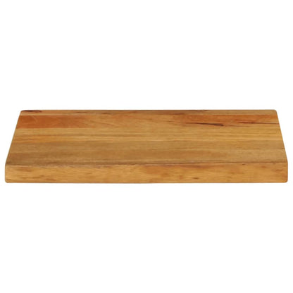Piano Tavolo Bordi Vivi in Legno Massello di Mango