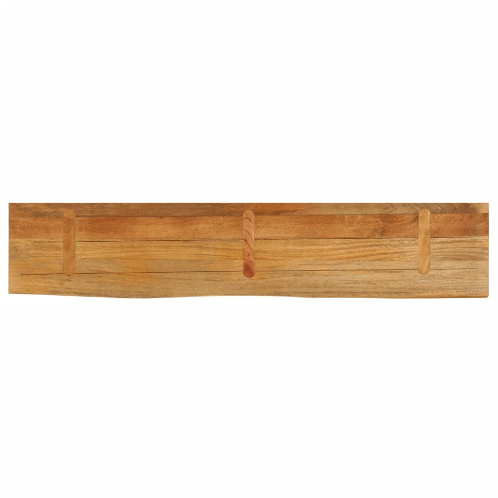 Piano Tavolo Bordi Vivi 180x30x3,8cm in Legno Massello di Mango | homemem39