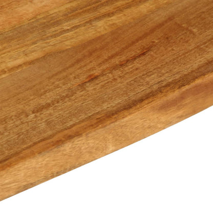 Piano Tavolo Bordi Vivi 180x30x3,8cm in Legno Massello di Mango | homemem39