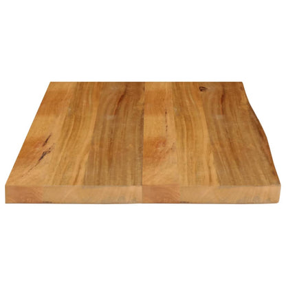 Piano Tavolo Bordi Vivi in Legno Massello di Mango