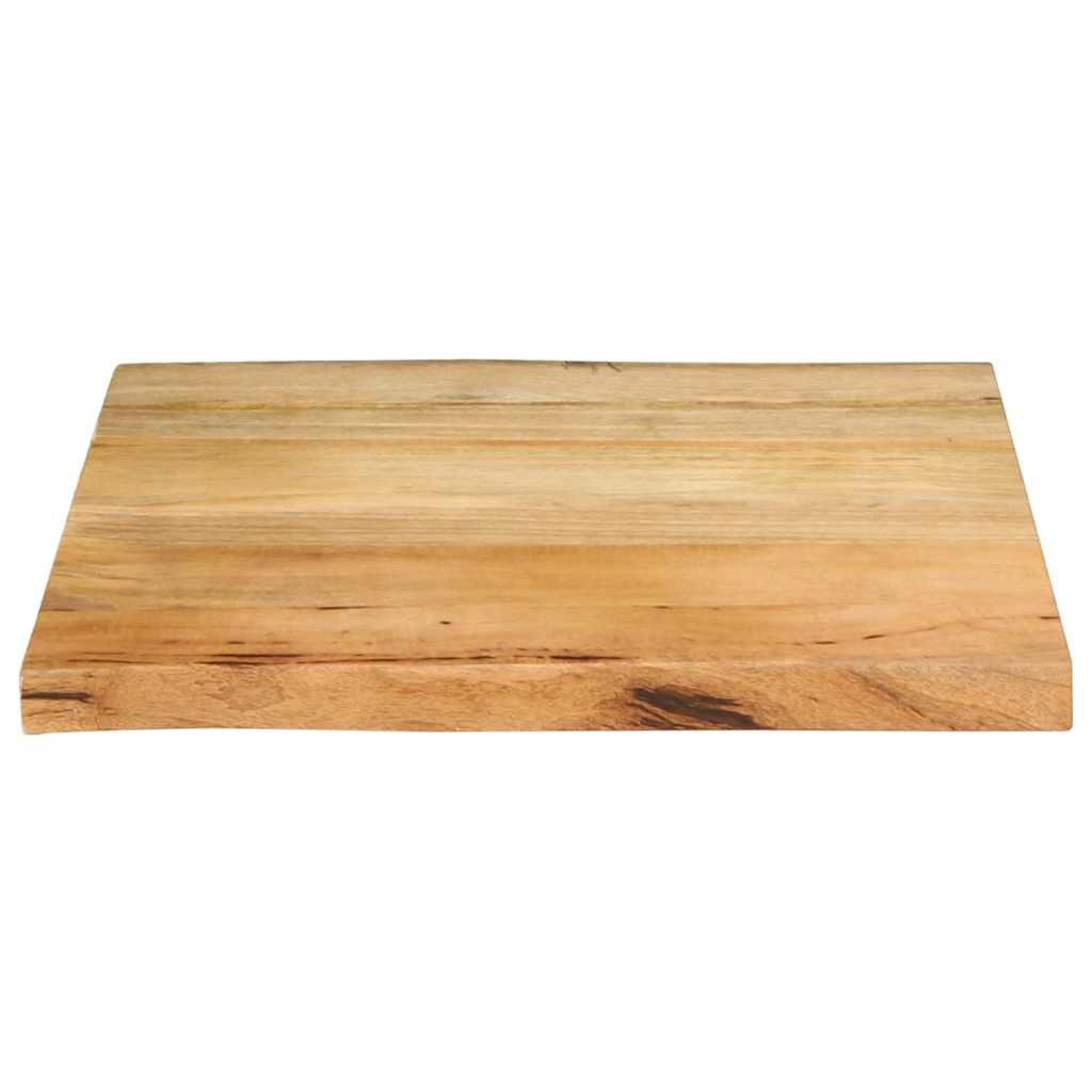 Piano Tavolo Bordi Vivi in Legno Massello di Mango