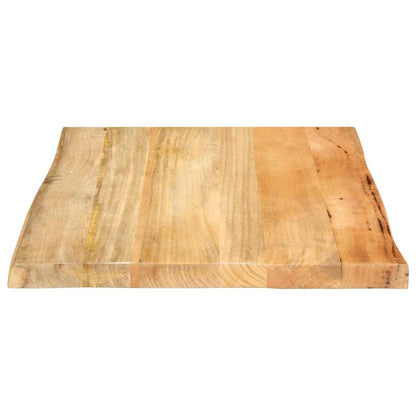 Piano Tavolo Bordi Vivi in Legno Massello di Mango