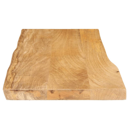 Piano Tavolo Bordi Vivi in Legno Massello di Mango