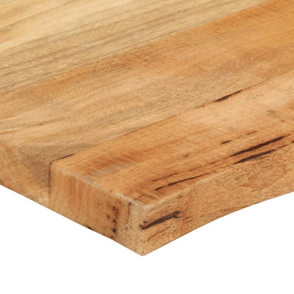 Piano per Tavolo 70x60x2,5cm Bordi Vivi in Legno Massello Mango | homemem39