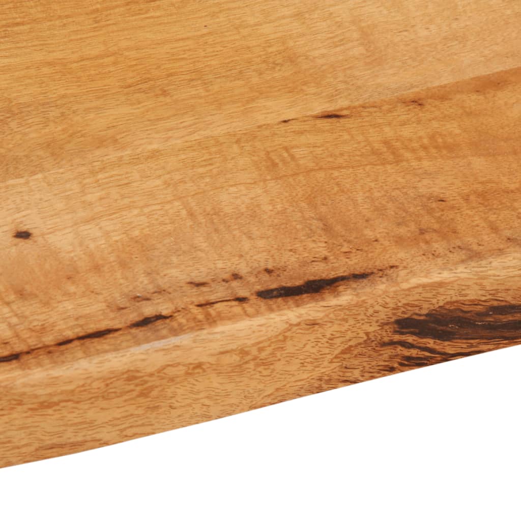 Piano per Tavolo 70x60x2,5cm Bordi Vivi in Legno Massello Mango | homemem39