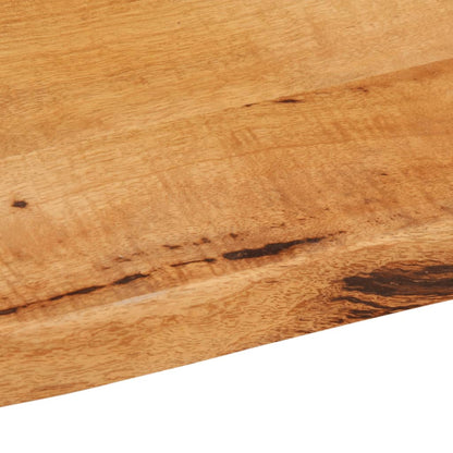 Piano per Tavolo 70x60x2,5cm Bordi Vivi in Legno Massello Mango | homemem39