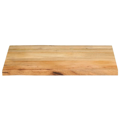 Piano per Tavolo 90x60x2,5cm Bordi Vivi in Legno Massello Mango | homemem39