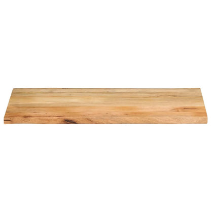 Piano Tavolo 100x60x3,8 cm Bordi Vivi in Legno Massello Mango | homemem39