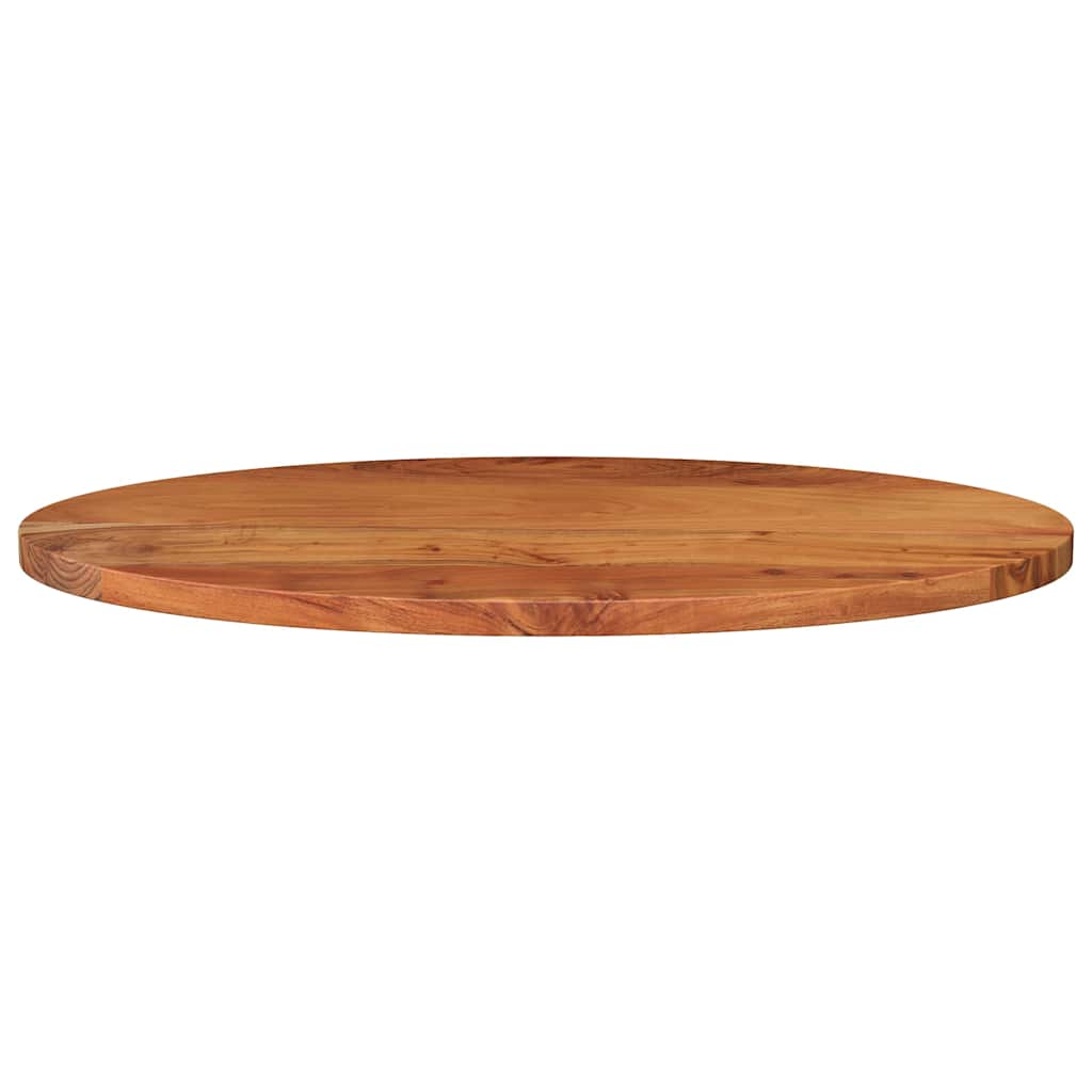 Piano Tavolo 80x40x3,8 cm Ovale in Legno Massello di Acacia
