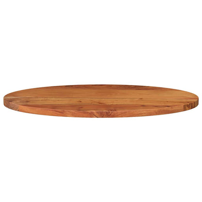 Piano Tavolo 80x40x3,8 cm Ovale in Legno Massello di Acacia